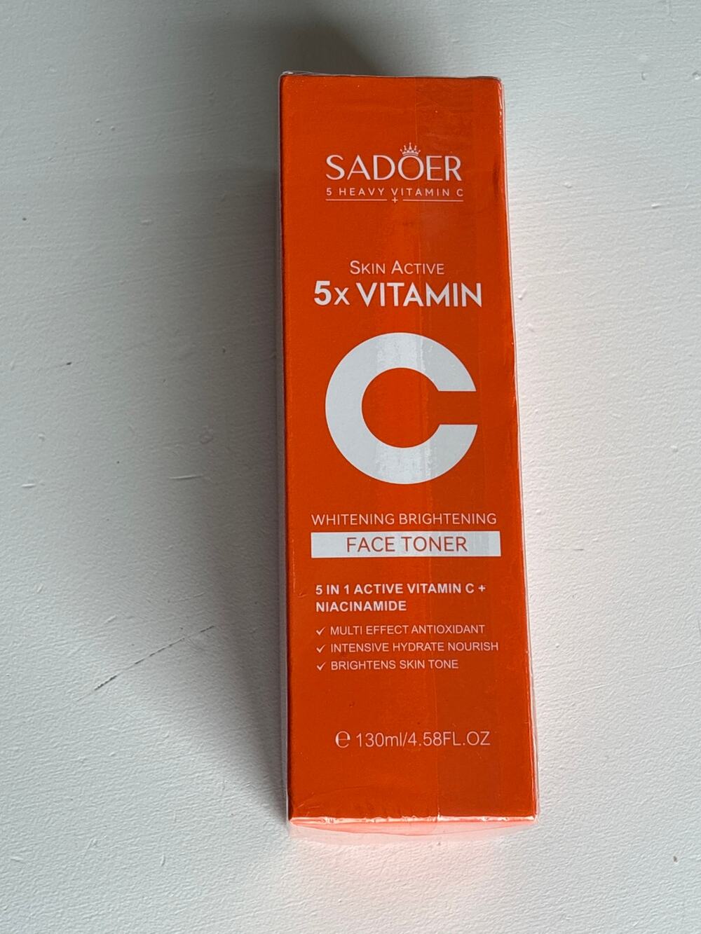 SADOER 5X Heavy Vitamin C Whitening Brightening Skin Active Face Toner -130ml